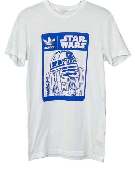 adidas Originals Other - Adidas Star Wars R2-D2 Graphic T Shirt XS White Blue Streetwear Retro Cotton Tee